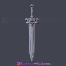 devil sword dark weapon stl costume cosplay games-toys weapons knight armor viking military melee bladed shield battle axe super helm armour warrior games toys 3d print model - Mito3D