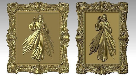 devine mercy reliefs sculptures pendant pendants jewelry catholic mother religious holy christian art jewellery 3d print model - Mito3D