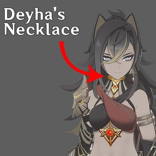 deyha necklace - genshin impact cosplay 3d print hobby diy 3d print model - Mito3D