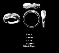 dgr0002854 jewelry beautiful diamond ring reversable style model yound rings 3d print model - Mito3D