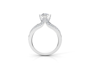 di019 bijoux de l'anneau joyau gem le diamant l'engagement mariage or les anneaux 3d print model - Mito3D
