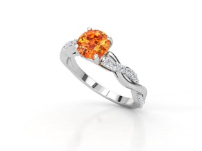 di027 jewelry ring jewel gem diamond engagement wedding gold rings zennio 3d print model - Mito3D