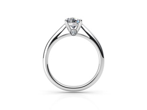 di 014 la joyería compromiso el platino imprimible de oro plata anillo diamante brillante gem sterling blanco los anillos 3d print model - Mito3D