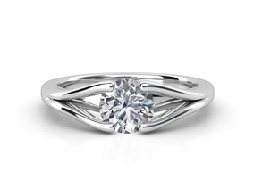 di 016 la joyería de lujo compromiso gem imprimible joya oro brillante anillo diamante los anillos 3d print model - Mito3D