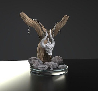 diablo4 Mefisto 3d gümüş mücevher Yazdır model madalyonlar Şeytan Lilith yazdırılabilir mobilya Sanat heykeller moda 3d print model - Mito3D