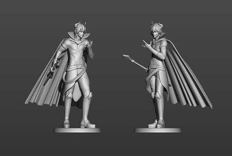 Diablo Beschwörung Dämon Herr Ventilator Kunst Anime Manga Spiel niedlich Spielzeuge Spiele Charakter Skulpturen 3d print model - Mito3D