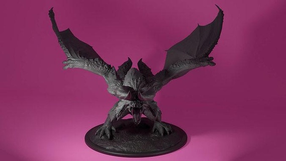 diablos monstruo cazador figura videojuego juego adorno personaje fantasía miniaturas criatura Arte esculturas 3d print model - Mito3D