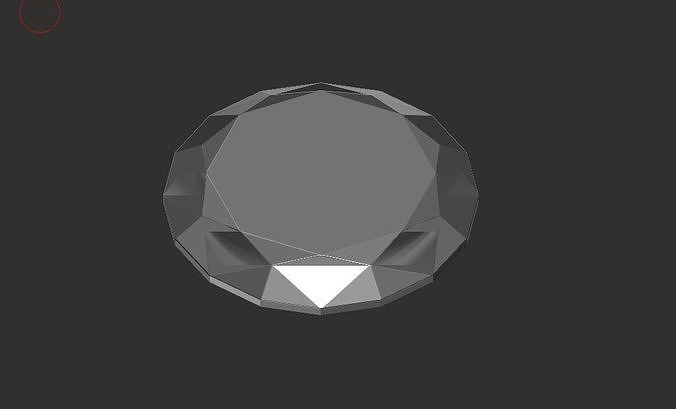diamond jewelry art shape silver ring 3D print model - Mito3D