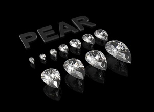el diamante de la pera piedras preciosas piedra joyería carat tamaño gem otros 3d print model - Mito3D