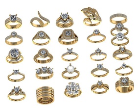 Diamant 800 Preis 300 US Dollar Rabatt 99 Gold Schmuck Luxus Platin Sterling Juwel druckbar Ring Mode Anhänger 3d print model - Mito3D