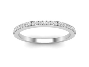 Diamant Jahrestag Hochzeit Band Frau Schmuck Gold Silber Ring Engagement Mode Ringe Geburtstag Sterling Liebe Valentinstag Feier 3d print model - Mito3D