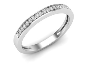 Diamant Jahrestag Hochzeit Band Frau Schmuck Gold Juwel Silber brillant Ring Ringe Sterling Mode Schönheit cad Liebe Engagement 3d print model - Mito3D