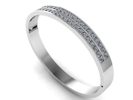 diamante braccialetto 0593 squillare oro spianare gioielleria 3d stampa argento produzione moda design corda anelli Fidanzamento Stampa gemma stampabile sterlina collana braccialetti 3d print model - Mito3D