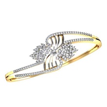 diamante bracciale ladies gioielli di fidanzamento bianco matrimonio brillante bangle i braccialetti braccialetto oro argento stampabile moda bellezza bracciali e brillant 3d print model - Mito3D