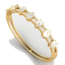 diamond bangle ladies jewelry jewellery engagement white wedding brilliant bangles bracelet gold silver printable fashion beauty bracelets brillant 3d print model - Mito3D