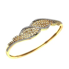 diamante bracciale ladies gioielli di fidanzamento bianco matrimonio brillante bangle i braccialetti braccialetto oro argento stampabile moda bellezza bracciali e brillant 3d print model - Mito3D