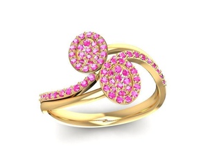 korea diamond ring women 2365 jewelry fashion accessories gold woman design fengshui bosa rings 3d print model - Mito3D
