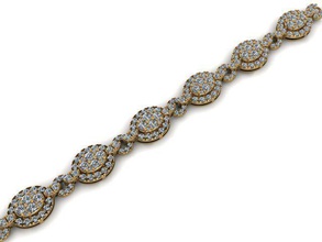 diamant bracelet 86 bijoux or argent bague imprimable bijou mariage engagement gemme brillant engagem 3d print model - Mito3D
