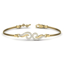 pulseira de diamante senhoras jóias o engajamento casamento brilhantes ouro prata printable a moda beleza pulseiras brillant precioso 3d print model - Mito3D