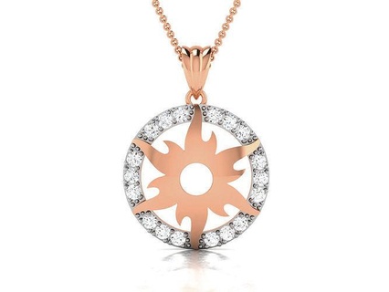 diamond charms pendant 3dm render detail printable gem silver necklace wedding engagement ultra light wt jewel jewellery gold jewelry pendants 3d print model - Mito3D