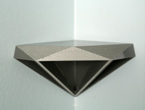 diamante canto da prateleira a casa parede decoração de 3d print model - Mito3D