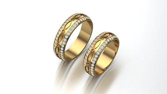 diamante Pareja anillo canalla 213 hombre joyería joya anillos compromiso Boda diseñadora joyas joyeria pulsera diseño esposas diamantes 3d print model - Mito3D