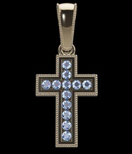 diamond cross pendant vintage dainty style jewelry necklace jesus god religious jewel sculpture antique modern men female women fashion trend pendants 3d print model - Mito3D