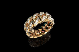 Diamant kubanische ring n6 Schmuck gold Hochzeit diamond Silber weiß Juwel Diamant-ring engagem gem sterling engagement Mode-Schönheit Saphir solitair cad Ringe 3d print model - Mito3D