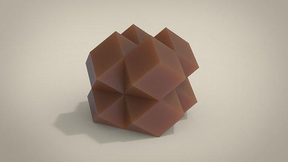 diamante cubo vela silicona molde bougie 3dprint cera moule decoración imprimible Housedeco fabricación moldes diseño 3d rubix geométrico casa 3d print model - Mito3D