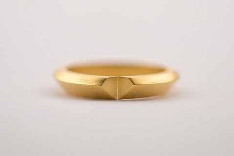 diamant Couper bague bande 3d imprimable argent engagement mariage mode Valentin cadeau Dames or bijoux anneaux gemme 3d print model - Mito3D