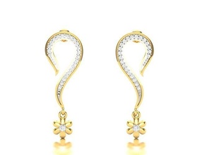 Diamant Ohrring Juwel Engagement Hochzeit Schmuck druckbar Ring Gold engagem Mode Sterling Weiß Anhänger Halskette Schönheit Ohrringe 3d print model - Mito3D