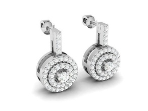 diamond earring earrings ring gold silver white women wedding engagement luxury shining jewelry jewel gem printable brilliant 3d print model - Mito3D