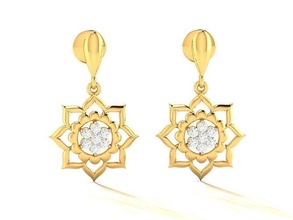 diamant boucle d'oreille bijoux gemme argent imprimable bijou brillant or bague bracelet mode beauté sterling rubis boucles d'oreilles 3d print model - Mito3D
