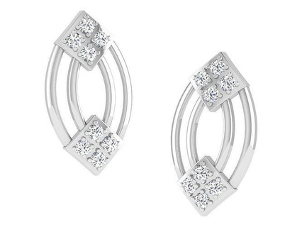 diamant boucle d'oreille boucles d'oreilles bracelet bijoux sterling argent gemme saphir brillant rubis or fabrication chaîne Chaînes 3d print model - Mito3D
