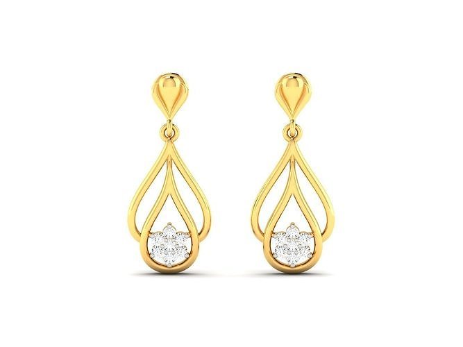 diamante brinco jóia jóias joalheria prata brincos moda ouro brilhante imprimível anel pulseira safira roupa diamantado vintag 3D print model - Mito3D