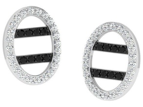 diamant boucle d'oreille femmes boucles d'oreilles bijoux bijou Goujon mode petit imprimable fille éclat blanc gemme bride anneaux argent bracelet 3d print model - Mito3D