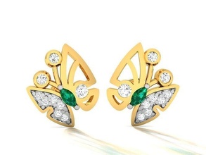 diamante orecchino donne gioielleria braccialetto pendente collana engagement squillare oro nozze orecchini argento stampabile Fidanzamento sterlina cad 3d print model - Mito3D