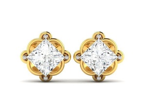 Diamant Ohrring Frauen Schmuck Juwel Silber druckbar brillant Gold Ring Armband Mode Schönheit Sterling Hochzeit Ohrringe 3d print model - Mito3D