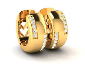 diamante pendientes arete joyería joya anillo plata oro imprimible blanco brillante libra esterlina pulsera negro Moda belleza rubí zafiro 3d print model - Mito3D