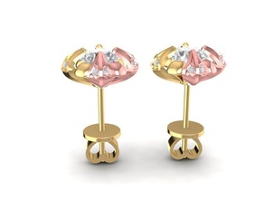 diamond earrings 1755 jewelry fashion accessories gold man men woman women unisex design fengshui 3d print model - Mito3D