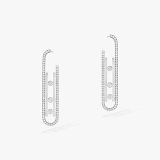 diamond earrings boucles doreilles move 10th pm earring messika open ouno women jewelry 3d print model - Mito3D
