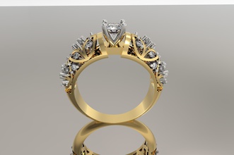 diamond engagement ring free gold silver jewel gem brilliant fashion white engagem jewelry beauty bangle brillant ruby rings 3d print model - Mito3D