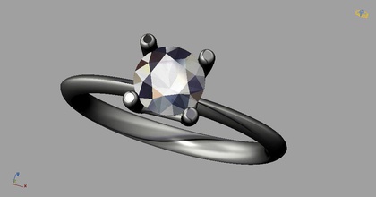Diamant-Verlobungsring engagement Hochzeit valentine ring weding Rings diamond gold Schmuck Luxus Silber bedruckbar ist gem genial design Diamant-ring Mode-Schönheit Liebe gold-ring Ringe 3d print model - Mito3D
