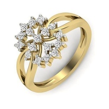 diamante noivado anel conta bolha banda fio moda joalheria imprimível ouro prata jóias esterlina luxo clássico boho empilhador argolas platina precioso 3d print model - Mito3D