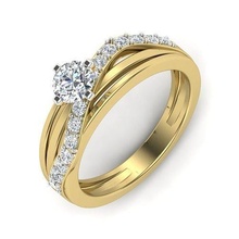 diamante compromiso anillo solitario moda 1ct joyería joya canalla imprimible 6claw mossonaita promesa lujo unido estados mexico anillos 3d print model - Mito3D