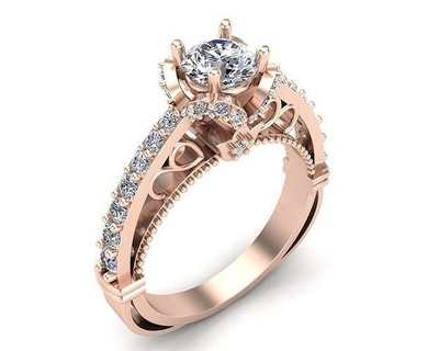 diamante noivado anel 12 mw verrágio ouro prata casamento joalheria imprimível gema matriz rinoceronte joia solitário jóia celebração aniversário luxo argolas 3d print model - Mito3D
