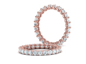 diamante eternità squillare 2point5mm pietre 3dmodel dita gioielleria anelli gruppo musicale anniversario 2poin5mm fullaround diamanti bande brillante americano 3d print model - Mito3D
