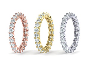 Diamant Ewigkeit ring-3d-Modell in vielen Größen Schmuck ring 3dring ringforher Hochzeit marryme gold-ring band-ring Diamant-ring usa Kanada israel Europa Mexiko cad 14k bedruckbar ist Luxus gold Ringe 3d print model - Mito3D
