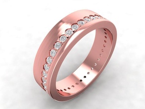diamond fashion ring 1985 jewelry accessories gold man men woman women unisex design fengshui rings 3d print model - Mito3D