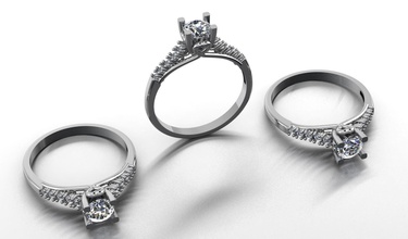 diamante anel de moda design jóias 511 o cad a anéis 3d print model - Mito3D
